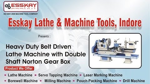 7 FEET Heavy duty Lathe Machine | Lathe Machine | Esskay - Indore, India