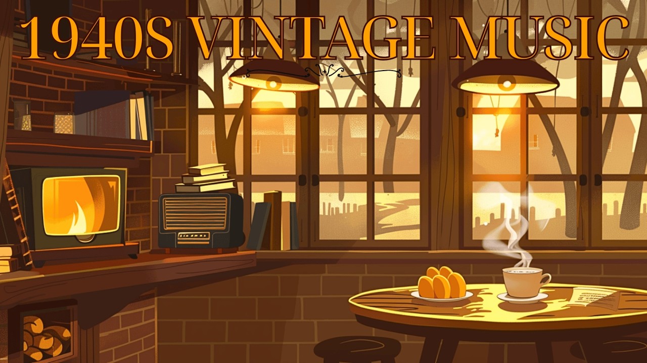 It Felt Like Stepping Into Another Era ☕ Cozy 1940s Café Ambience #2