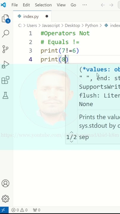 Python Tutorial For Beginners / Python learn / Booleans Operators Not ...