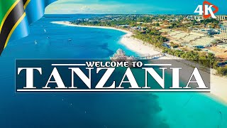 FLY OVER TANZANIA 4k✈ Stunning natural scenery w\/ unbelievable beauty | Inspirational Relaxing Music