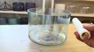 8 D-5 Aqua Aura Gold 131010 Crystal Tones® Alchemy Singing Bowl