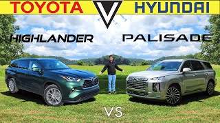 FAMILY FIGHT! -- 2023 Hyundai Palisade vs. 2023 Toyota Highlander: Comparison