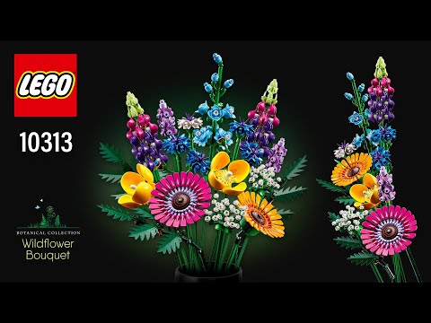 LEGO® Icons Wildflower Bouquet (10313)[939 pcs] Step-by-Step Building Instructions @TopBrickBuilder