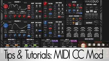 Using MIDI CC for Modulation with WaveDuo
