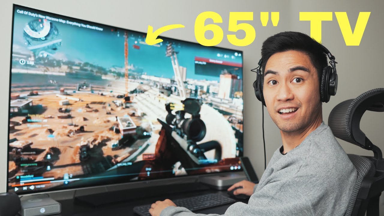 Using a TVmonitor for my productivity desk setup YouTube