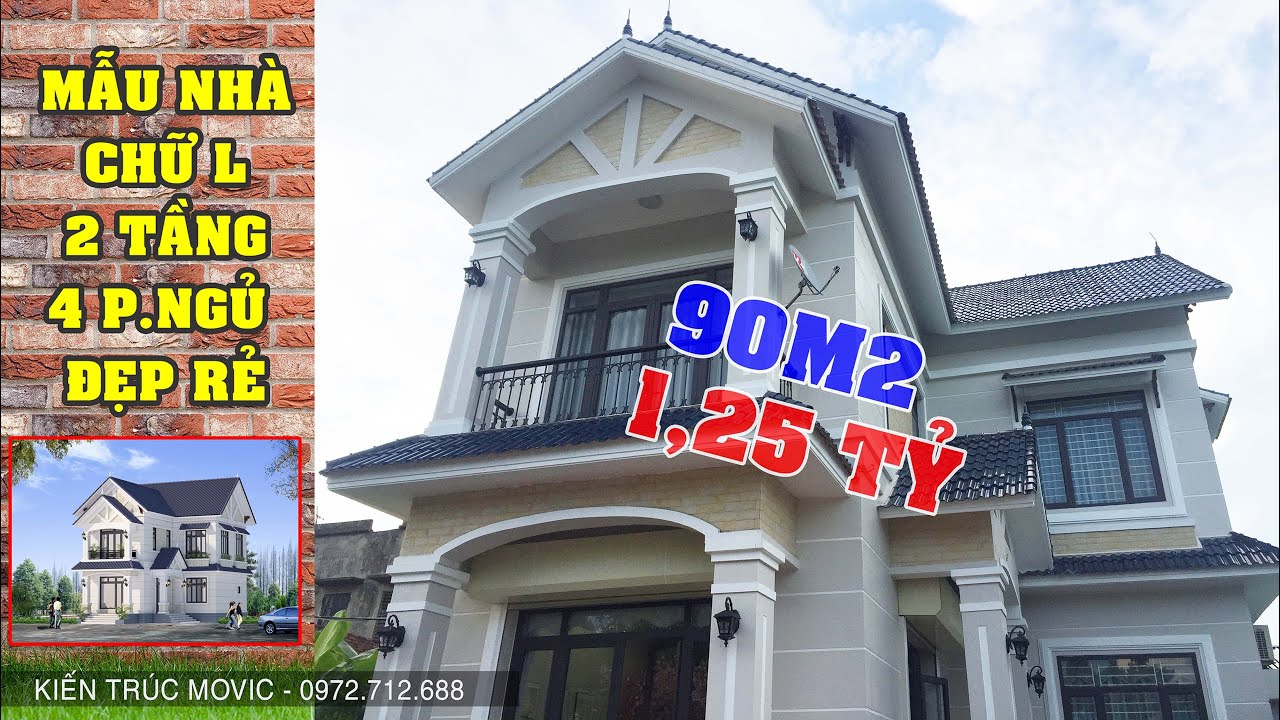 Biệt thự chữ L 90m2 có thiết kế đẹp tuyệt vời và tiện nghi, đem đến không gian sống yên tĩnh và thư giãn cho gia đình bạn, bên cạnh đó còn làm sống động khoảnh khắc cuộc sống.