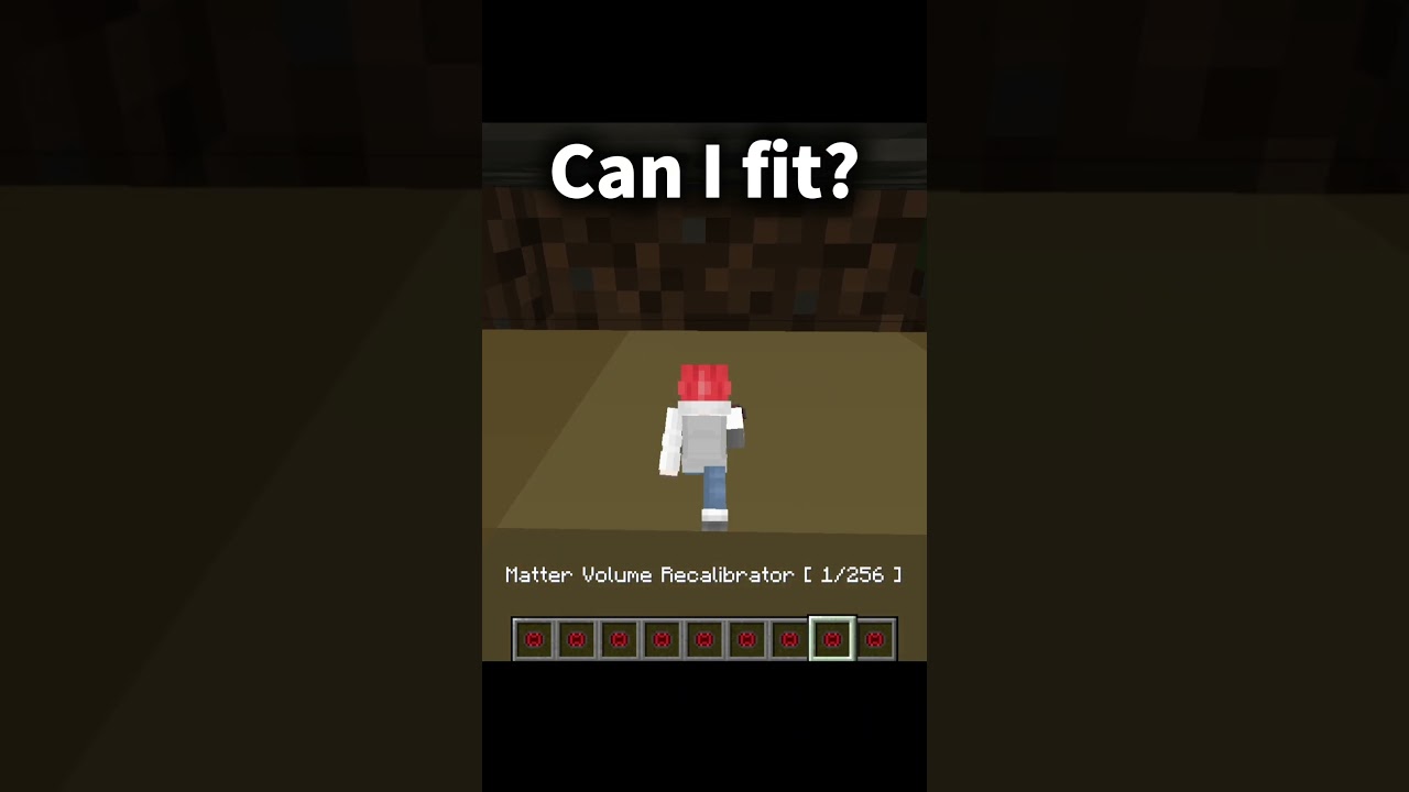 Can I fit? #minecraft #gaming #trending