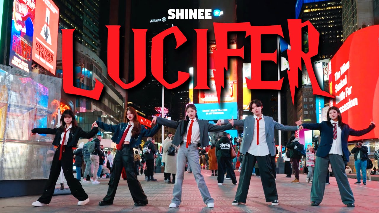 [KPOP IN PUBLIC | TIMES SQUARE] SHINee (샤이니) - ‘Lucifer’ DANCE COVER ...