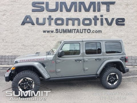 2020 JEEP WRANGLER RUBICON 4 DOOR STING GRAY COLOR MATCH TOP WALK AROUND  REVIEW 20J122 SOLD! SUMMIT - YouTube