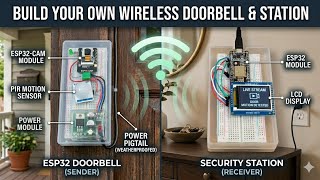 ESP32 Smart Doorbell with Motion Detection + Security Station 