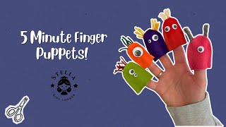 DIY Felt Finger Puppets | Easy Craft for Kids With Only 3 Materials!