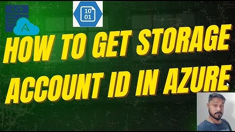 How to get storage account ID in Azure