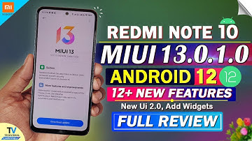 Redmi Note 10 New MIUI 13.0.1.0 Android 12 Update Full Review | MIUI 13 Redmi Note 10 New Update