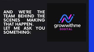 FB PAGE - GROW WITH ME DIGITAL PROMOTIONAL VIDEO @davidhenryzol