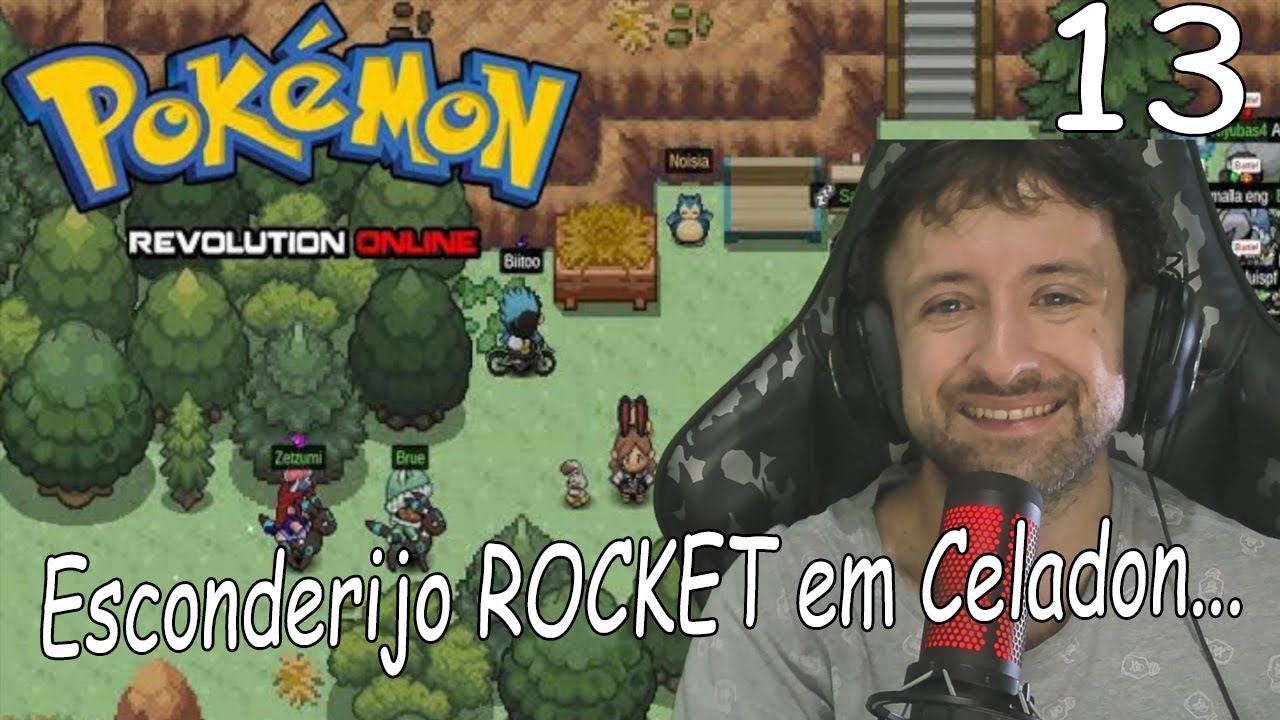Pokémon Revolution ONLINE- Esconderijo Rocket em Celadon- POKEMMO RPG- Ep.13