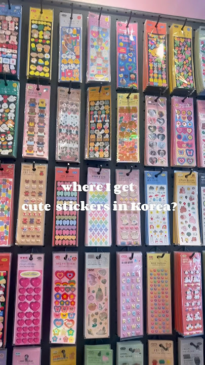 🧸CUTE stickers in Korea #stickers #korea #sanrio #stationery