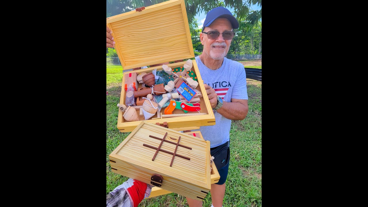 Brutal 📦🤸 Cajita Juegos Tradicionales Boricuas 🇵🇷 Maromero.. Trompo.. Yoyo y mas 🎯 Todos