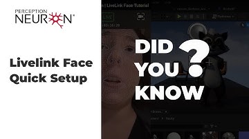 Perception Neuron | LiveLink Face Tutorial