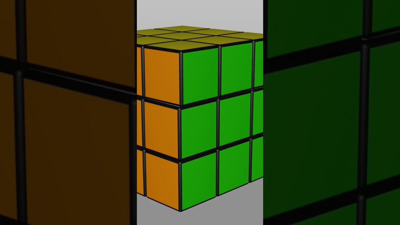 A Rubic cube 3d animation with high quality rendering.