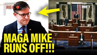 MAGA Mike RUNS OFF of House Floor as HE FINALLY CRACKS