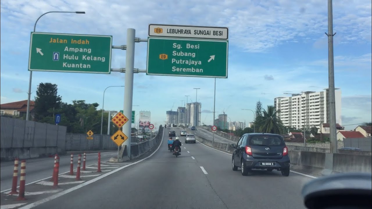 Kuala Lumpur, Malaysia City Skyline Morning View via SBE Highway (Sat, 05/12/20). Jalan Tol Malaysia
