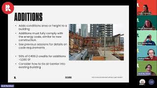 2021 Energy Code Presentation Existing Building & Alterations: Meeting Recording