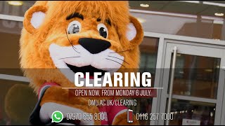 Clearing 2020 at DMU