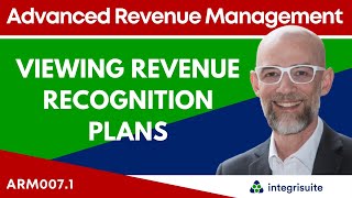 NetSuite Tutorial: Viewing Revenue Recognition Plans | How to Use Revenue Recognition - ARM007.1