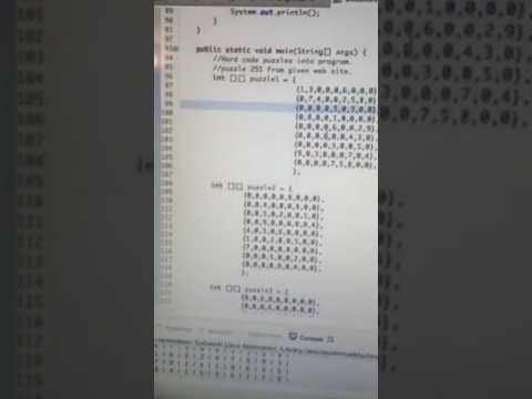 Sudoku Solver using recursion