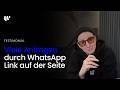 Mehr Anfragen durch WhatsApp? - Erfahrung mit Weblanding