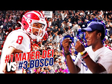 #1 MATER DEI VS #3 ST JOHN BOSCO: California's BIGGEST RIVALRY CONTINUES + Deestroying Pulled Up!!