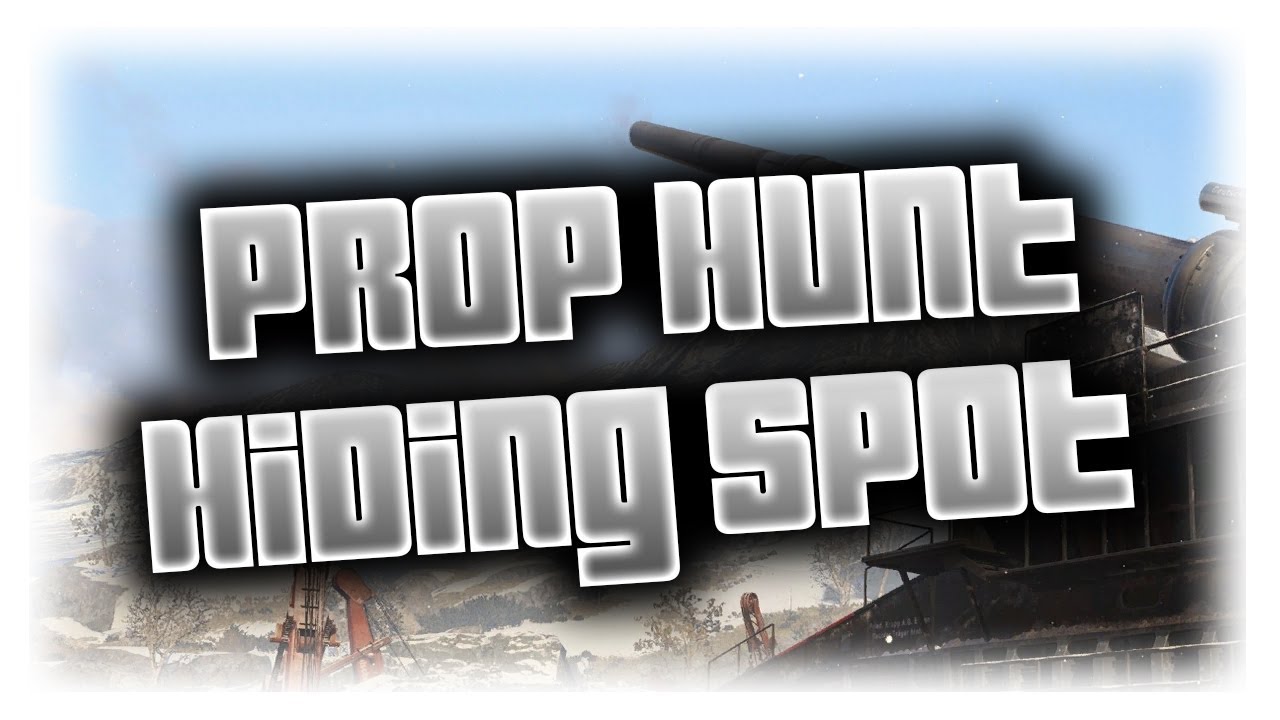 COD WW2 EASY WIN HIDING SPOT FOR PROP HUNT ON GUSTAV CANNON COD 