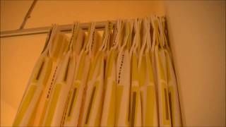 オーダーカーテン 富士見市 用途に合わせ色を変えた更衣室の間仕切りカーテン ベストインテリア