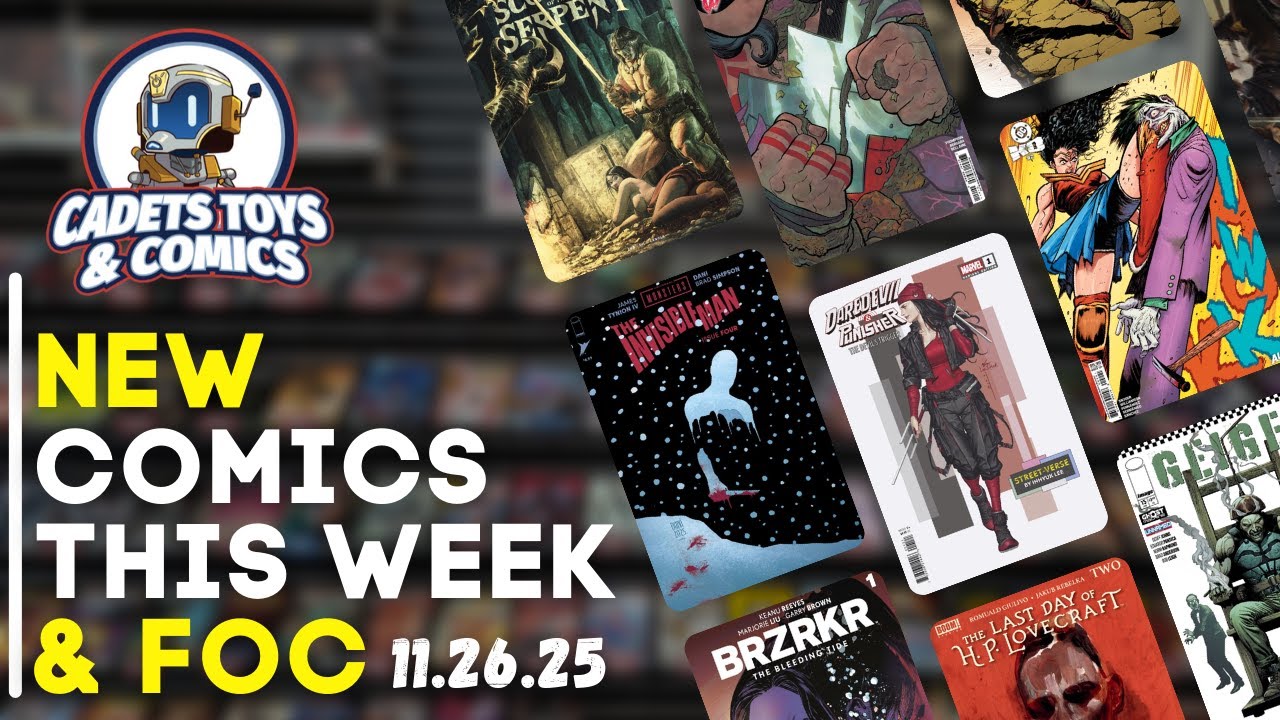 День новых комиксов 26 ноября 2025 г. Cadets Toys and Comics