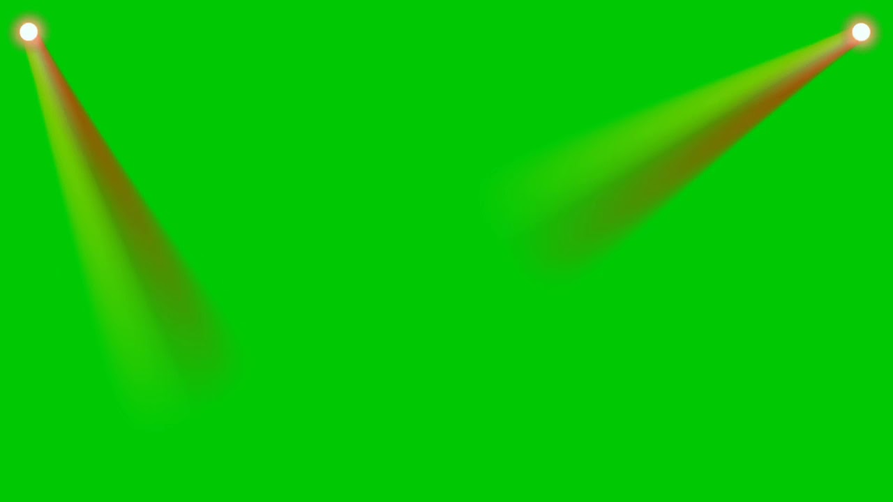 stage light show green screen effects