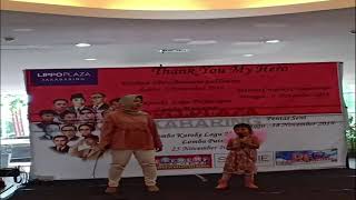 Lomba menyanyi Ibu dan Anak - Ziva (4 th) duet bareng Mama di Lomba Lippo Mall Plaza Palembang