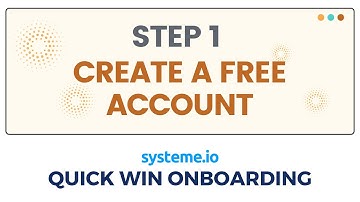 Step 1: Create a Free Account (Quick Win Onboarding) Systeme.io free checklist