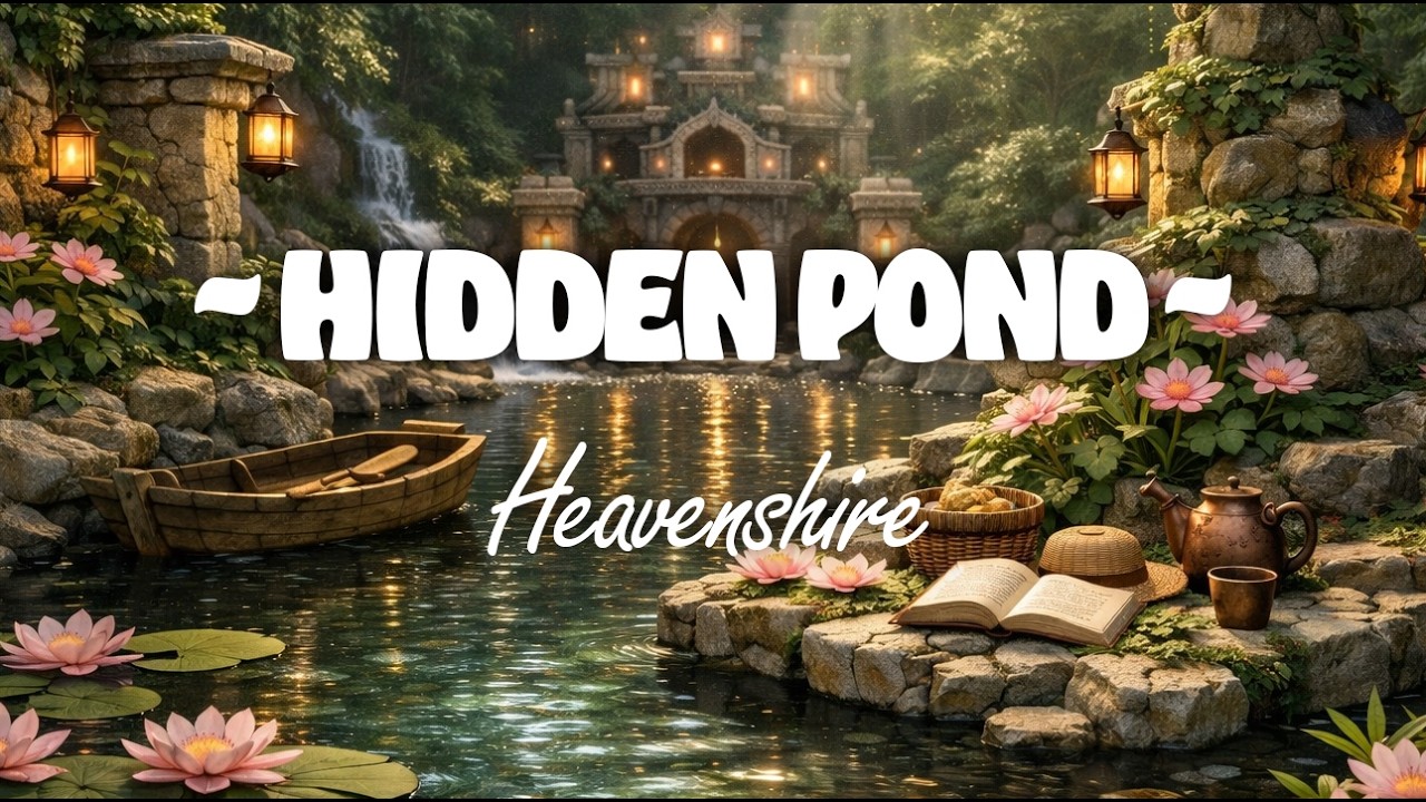Heavenly Sacred Pond Music |  Focus, Create, Relax | Perfect for Breakfast, Study, Walk, Write