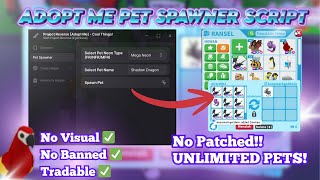 TRADABLE ⁉️ ADOPT ME PET SPAWNER SCRIPT NEW UPDATE ‼️💢