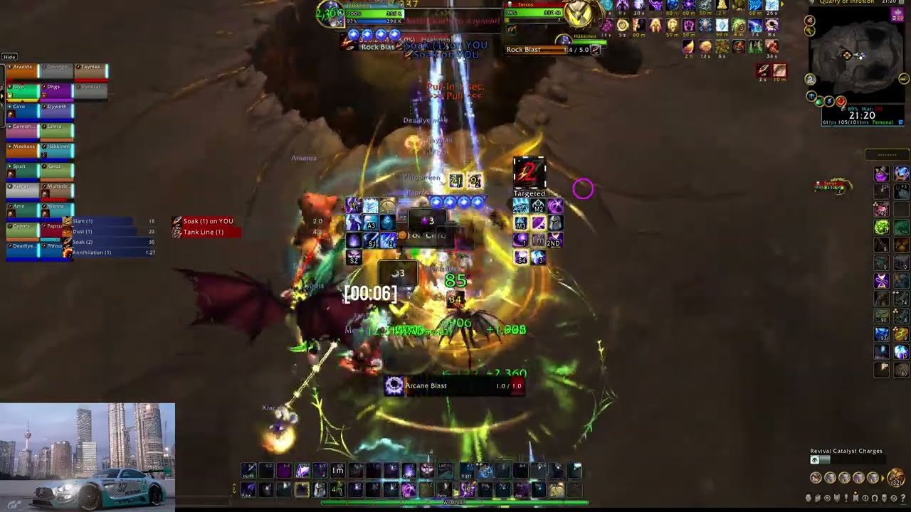 Mythic Terros - Arcane Mage PoV 98% Parse - Twisted Haven @ Frostmourne