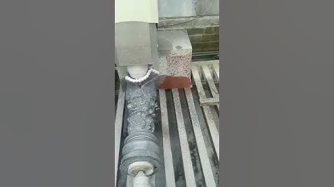 Máy điêu khắc đá 4D cnc .Điêu khắc cột rồng