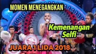 MOMENT MENEGANGKAN PENGUMUMAN PEMENANG JUARA 1 LIDA SELFI YAMMA