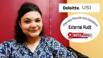 Deloitte USI CA Fresher Interview Experience-May 2024 | Statutory Audit Questions | External Audit |