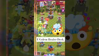elixir golem healer deck 🤯 | clash royale | #shorts #clashroyale #viralvideo #ytshorts