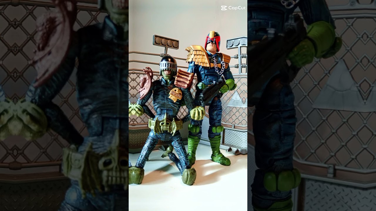 🫡☠️🚔Marvel Legends 2000AD Judge Dredd Custom Figure Showcase w Death Big Boss Robocop Arni + More!😱🖤