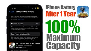 iPhone Maximum Battery Capacity is 100%