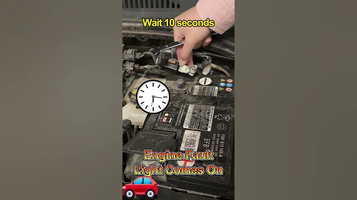 Release the negative terminal of the battery for 10 seconds and the engine fault light will go out