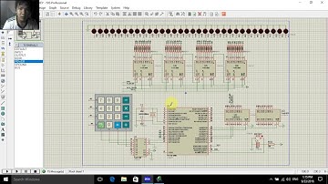 Ma trận phím điều khiển on/off 16 led và led 7 đoạn