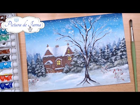 Video: Cum Să Desenezi Peisaje De Iarnă