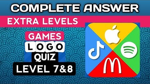 Logo Quiz 2023, EXTRA LEVELS, GAMES lvl 7&8.  complete answer. @brainitquizzes  #logoquiz